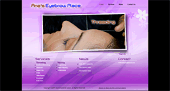 Desktop Screenshot of anaseyebrows.com